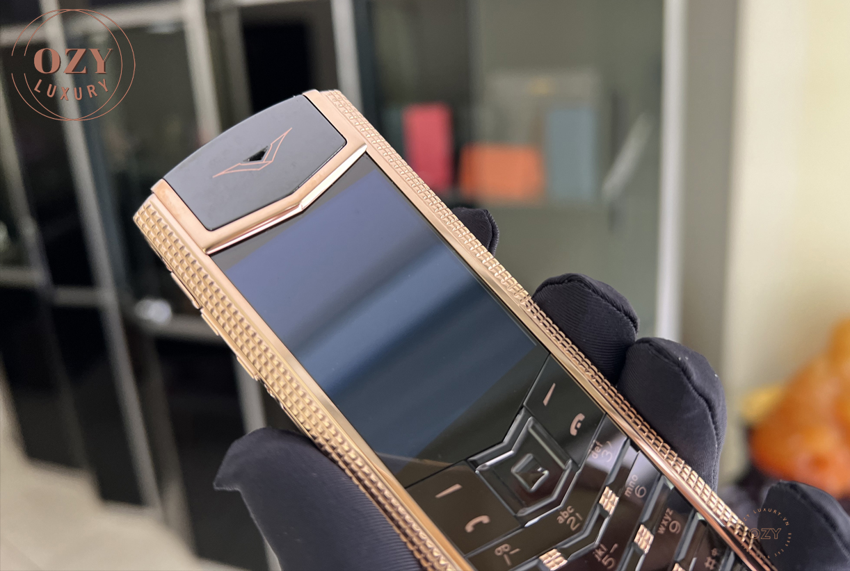 Vertu Signature S Clous De Paris Rose Gold